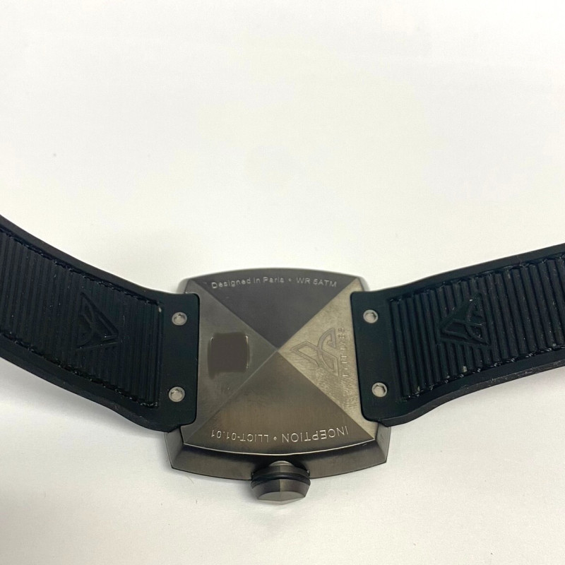 LYTT GUN BLUE HANDS BLACK STITCHING MEN'S WATCH 45 MM LYTT GUN BLUE HANDS BLACK STITCHING MEN'S WATCH 45 MM