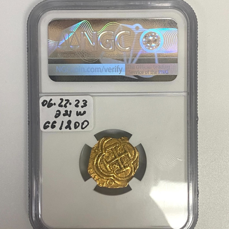 (1636-38)A COLOMBIA 2 ESCUDOS NGC DETAILS