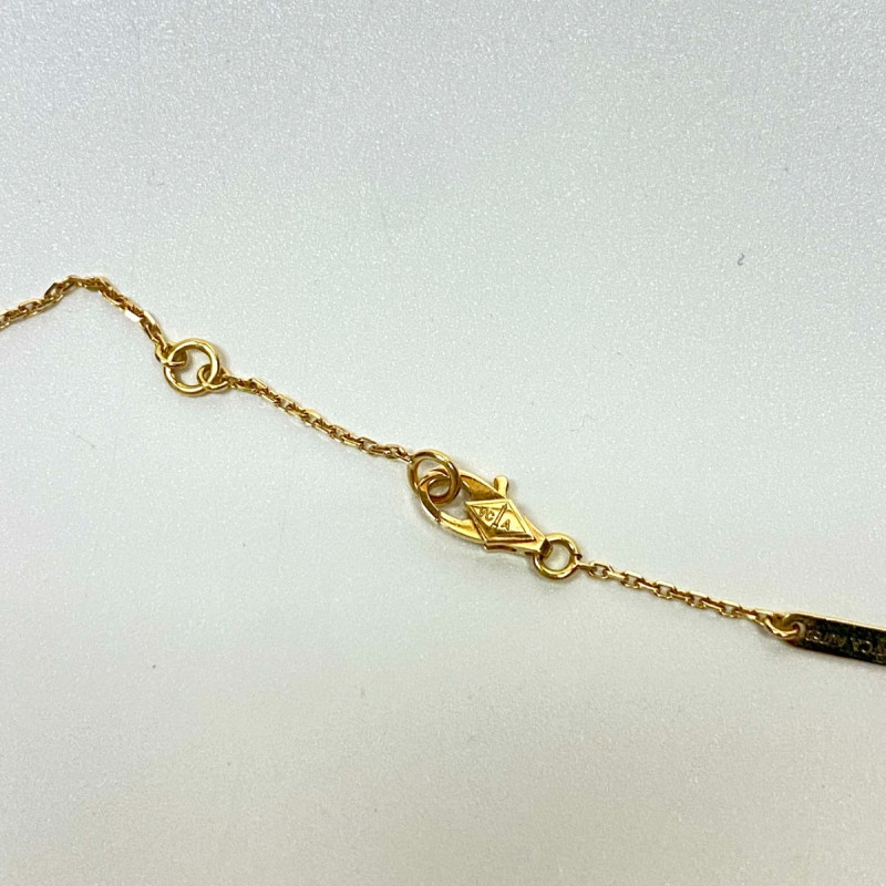 Van Cleef & Arpels Sweet Alhambra Necklace 18k Yellow Gold Mother of Pearl