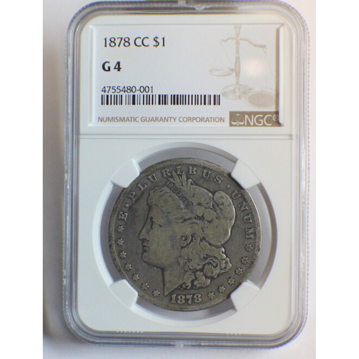 1878 CC Morgan Dollar $1 NGC  G4