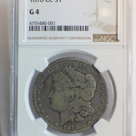 1878 CC Morgan Dollar $1 NGC  G4