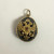 Antique Sterling Silver & And Black Colored Enamel Egg With Red Stone Penda