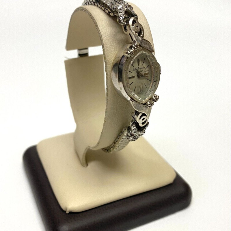Vintage Jules Jurgensen Ladies 14K White Gold And Diamonds Vintage Jules Jurgensen Ladies 14K White Gold And Diamonds
