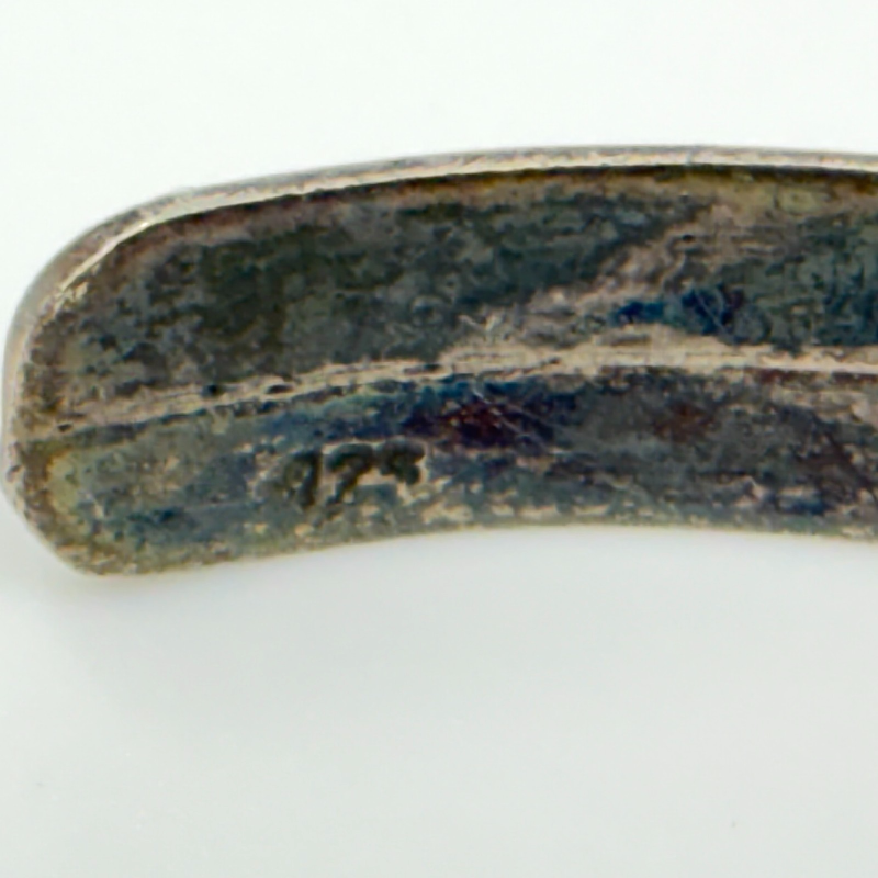 Women's Navajo Style Bracelet 925 Silver Natural Malachite Cuff