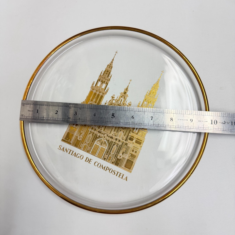 Vintage Orrefors Crystal Sweden Santiago De Compostela Limited Edition Plate