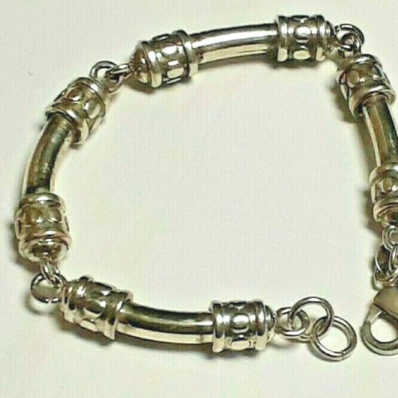Sterling Silver 925 Link Bar Bracelet Sterling Silver 925 Link Bar Bracelet