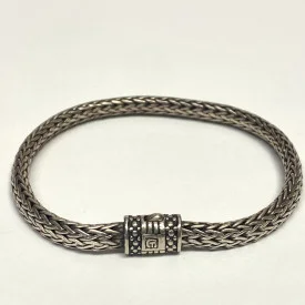 GT Men's Classic Flat Silver Bracelet