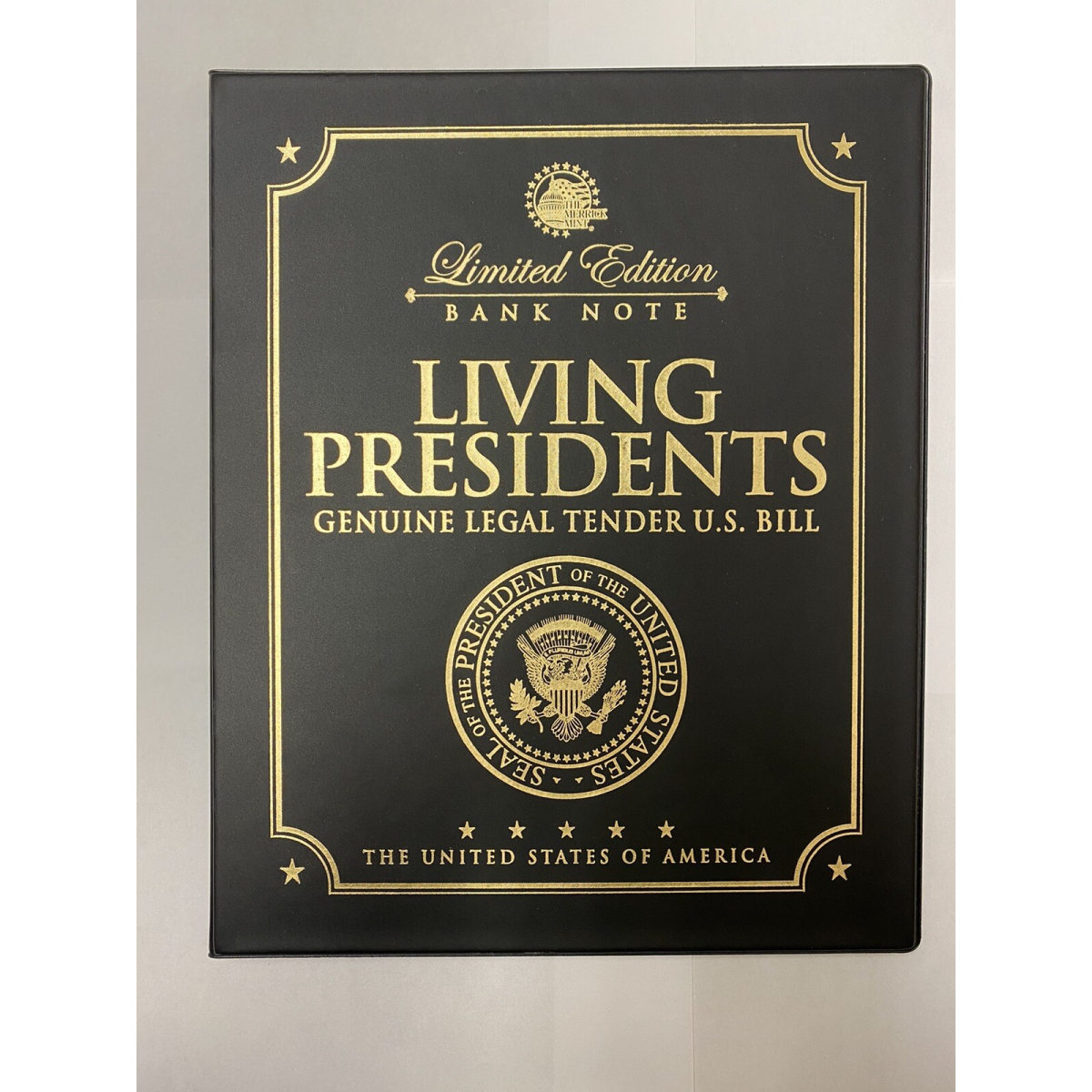 LIVING PRESIDENTS U.S $2 Bill w/ Coin Statehood Quarter Set LARGE 8x10 DISPLAY