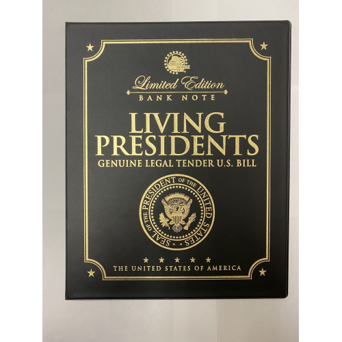 LIVING PRESIDENTS U.S $2 Bill w/ Coin Statehood Quarter Set LARGE 8x10 DISPLAY