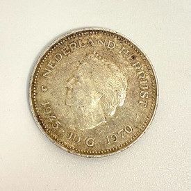 1970 10 Gulden Silver Coin,  Netherlands