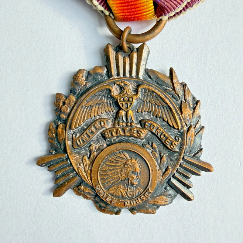 Lot of 4 Original US WWI Bronze Medals — Victory + Service Medals with Ribbons