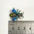 Vintage Sterling Silver & Enamel Bee Pin With Marcasite & Ruby Stone Eyes