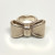 925 Made in Israel Silver Huge & Thick Bow Ring