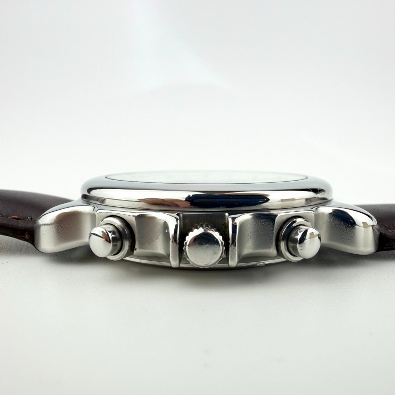 Victorinox Swiss Army Chronograph Men's Watch Stainless St. Brown Leather Strap