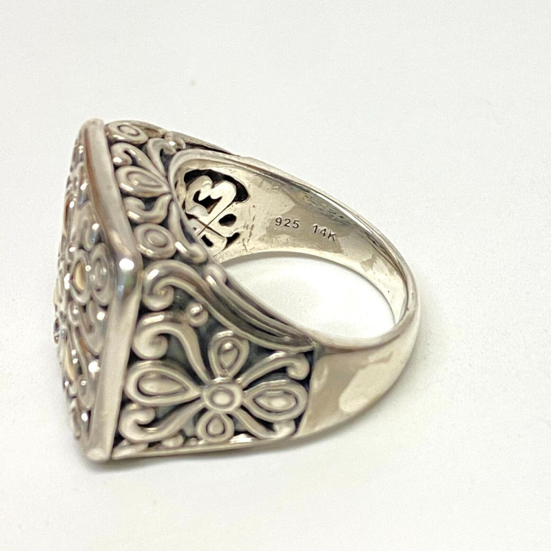 ANGELA BY JOHN HARDY STERLING SILVER 14K GOLD RING ANGELA BY JOHN HARDY STERLING SILVER 14K GOLD RING