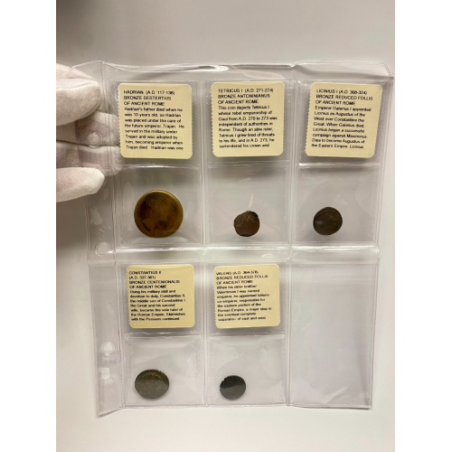 Set of Ancient Rome Bronze Coins (5 coins)