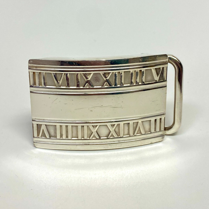 Tiffany & Co Atlas Belt Buckle in Sterling Silver Mens Unisex Tiffany & Co Atlas Belt Buckle in Sterling Silver Mens Unisex