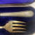 SILVER PLATE ANTIQUE FORK AND KNIFE 12 INCHES "RMEN" Silver Mark