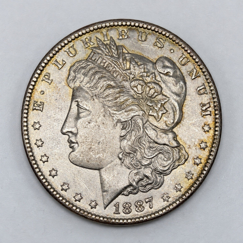 1887 $1 Morgan Dollar Silver BU Philadelphia #007
