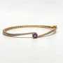 PAJ Gold Plated Amethyst Bangle Bracelet, BB CHINA