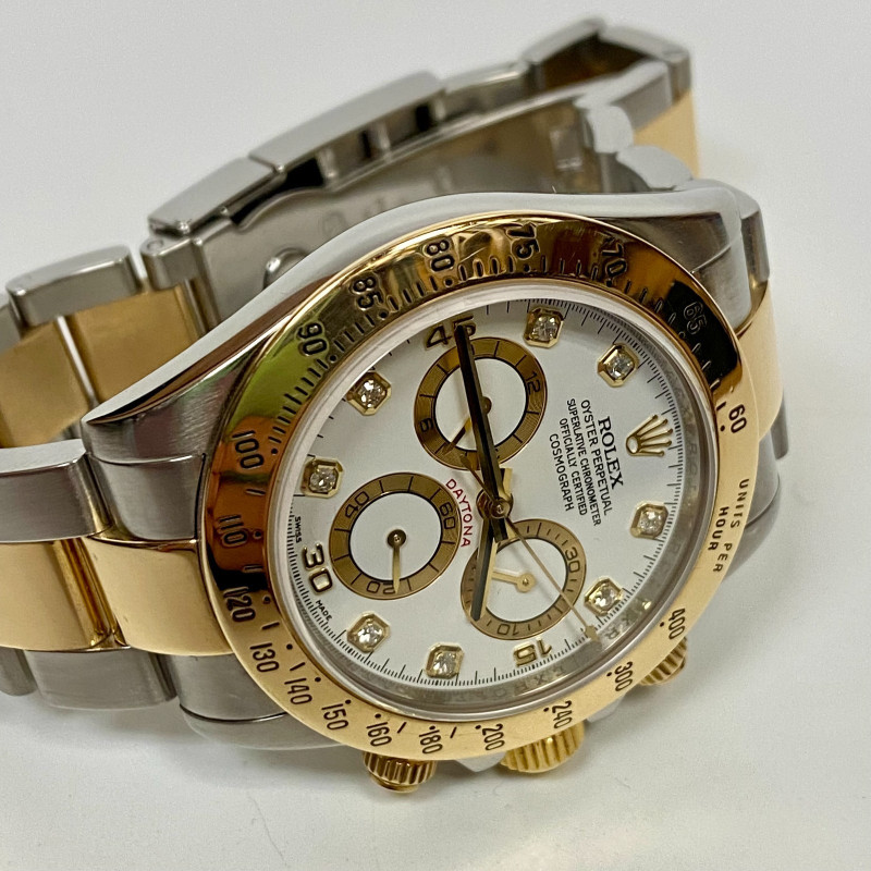 Pre-Owned Rolex Daytona 40mm 2 tone 18k Yellow Gold Watch 116523, 18k Gold Beze