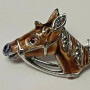 Alice Caviness Sterling Silver Designer Horse Pin Brooch