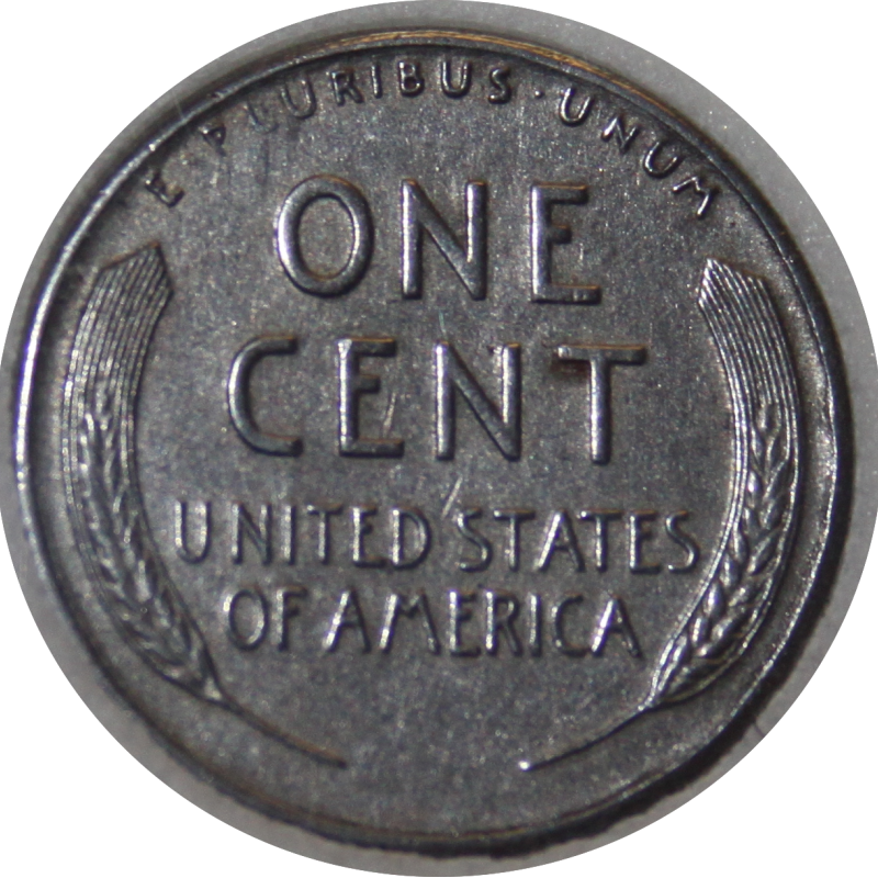 1943 LINCOLN STEEL 1c . W.W.II EMERGENCY ISSUE. INB