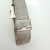 Vintage 1960 Longines Rectangular Black Dial 10K Gold Filled Mesh Bracelet Watch