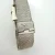 Vintage 1960 Longines Rectangular Black Dial 10K Gold Filled Mesh Bracelet Watch