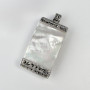 925 Sterling Silver Vintage Real Mother-of-Pearl & Marcasite Gemstone Pendant
