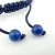925 Sterling Silver Rhodium Plated Evil Eye Blue Bracelet