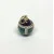 Antique Sterling Silver Green/Plum Colored Diamond Studded Enamel Egg