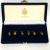 Faberge Egg Wine Glass Charms: Set of Six in Velvet Case - EXCELLENT CONDITION!
