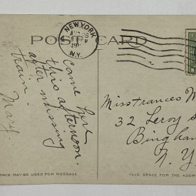 1922 1 Cent George Washington Postage Stamp On Post Card #Aug 26 !!!!