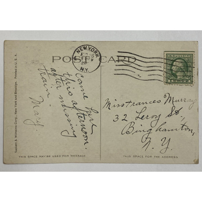 1922 1 Cent George Washington Postage Stamp On Post Card #Aug 26 !!!!