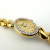 Longines Quartz Women's Watch Gold Tone Oval Diamond Bezel Bracelet BT 9815