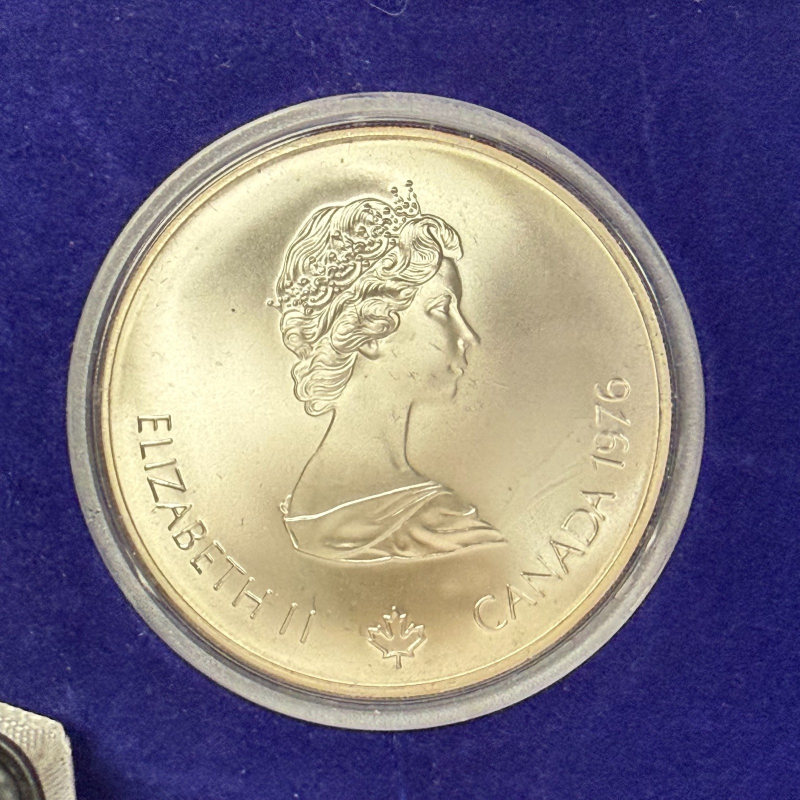 1976 Montreal Olympics Series II Ancient Olympia 4-Coin Sterling Silver Set Cana