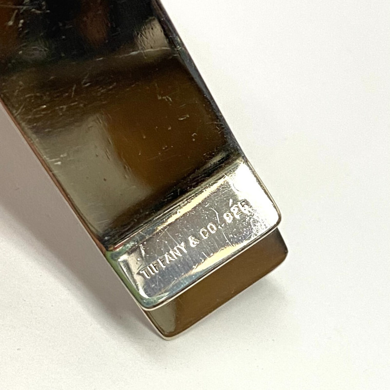 Tiffany & Co.  Money Clip Sterling Silver 925, With initials M.C.