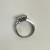 RHODIUM OVER Sterling Silver Ring ROUND DIAMOND 1.00ctw, SIZE 11