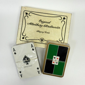1970s Altenburg-Stralsunder 2 Deck Playing Cards West Germany Red/Black/Green