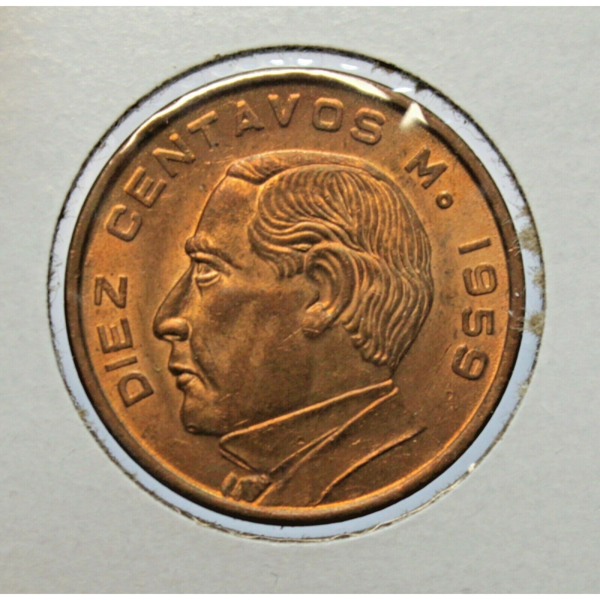  DIEZ Centavos Mexico Coin Old Piece Estados Unidos Mexicano 1959 # 35