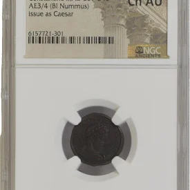 ROMAN EMPIRE CONSTANTINE II AD 337-340AE3/4 (BI NUMMUS) issue As Caesar