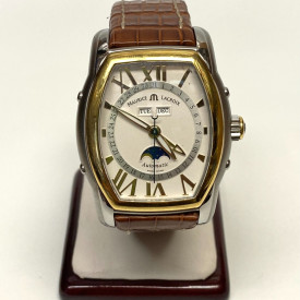 Maurice Lacroix Masterpiece Classic Steel 18K Gold Bezel Automatic 39 mm