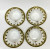 Porcelain tea set of 4 cups and saucers by Gardner Moscow