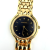 Vintage Members Only MB-025 Women's Gold Tone Watch Black Dial Quartz