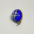 Small Antique Sterling Silver Enamel Egg Pendant (BLUE WITH STARS) Small Antique Sterling Silver Enamel Egg Pendant (BLUE WITH STARS)