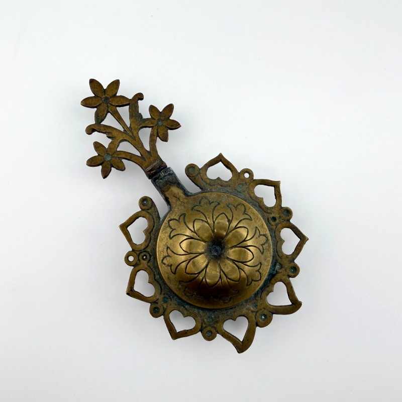 Antique Old Rare Islamic Brass Kohl Container Surma Dani - Eyeliner Pot