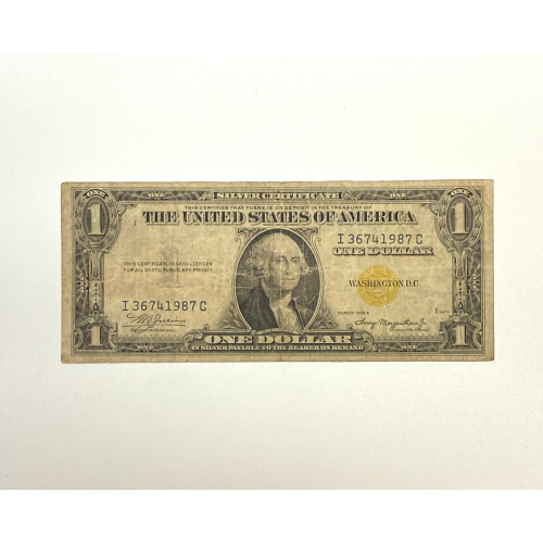 1935 A $1.00 One Dollar North African World War 2 Yellow Seal I36741987C 1935 A $1.00 One Dollar North African World War 2 Yellow Seal I36741987C
