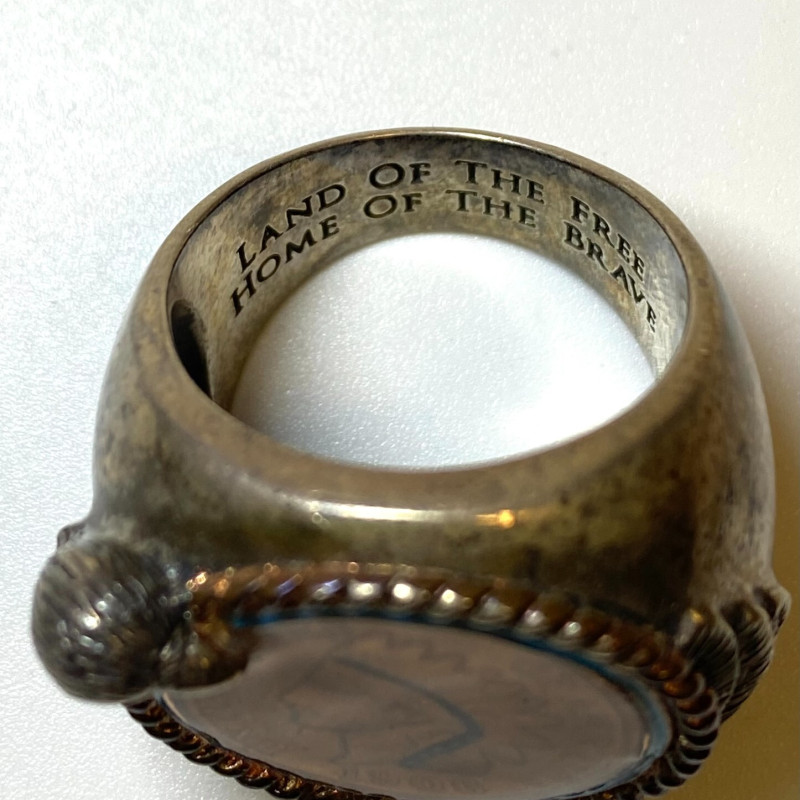 Bradford Exchange Sterling Silver 1906 Indian Head Penny Men's Ring 10 Bradford Exchange Sterling Silver 1906 Indian Head Penny Men's Ring 10