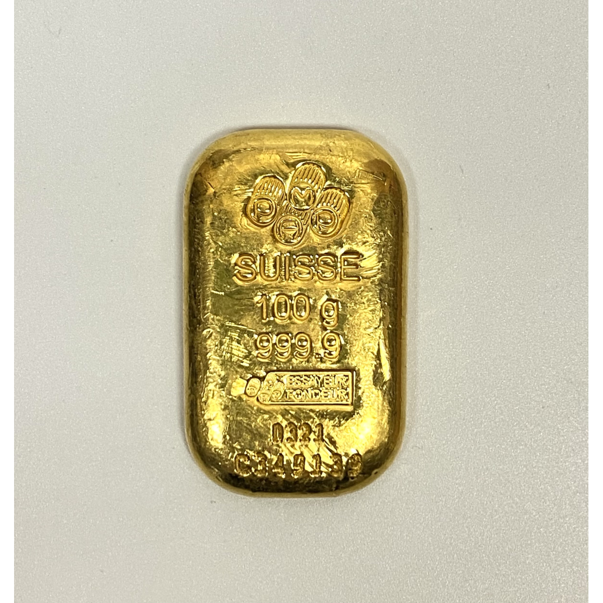 100 Gram PAMP Suisse Cast Gold Bar
